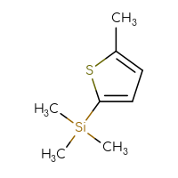 Chemical structure of trimethyl(5-methylthiophen-2-yl)silane - CSSB00012017189
