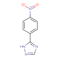 Chemical structure of 5-(4-nitrophenyl)-1H-1,2,4-triazole - CSSB00000045129