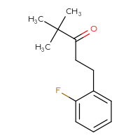 Chemical structure of 1-(2-fluorophenyl)-4,4-dimethylpentan-3-one - CSSB00011279245