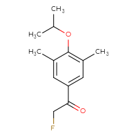 Chemical structure of 1-[3,5-dimethyl-4-(propan-2-yloxy)phenyl]-2-fluoroethan-1-one - CSSB15003386858