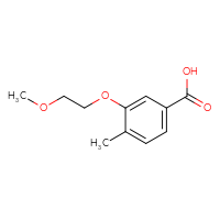 Chemical structure of 3-(2-methoxyethoxy)-4-methylbenzoic acid - CSSB00011211032