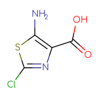 Chemical structure of 5-amino-2-chloro-1,3-thiazole-4-carboxylic acid - CSSB00135389757