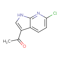 Chemical structure of 1-{6-chloro-1H-pyrrolo[2,3-b]pyridin-3-yl}ethan-1-one - CSSB00009867834
