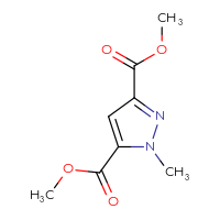Chemical structure of 3,5-dimethyl 1-methyl-1H-pyrazole-3,5-dicarboxylate - CSSB00000088174