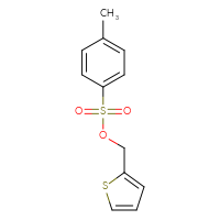 Chemical structure of (thiophen-2-yl)methyl 4-methylbenzene-1-sulfonate - CSSB00013414885