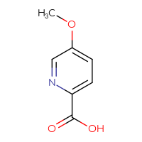 Chemical structure of 5-methoxypyridine-2-carboxylic acid - CSSB00000760036