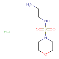 Chemical structure of N-(2-aminoethyl)morpholine-4-sulfonamide hydrochloride - CSSB06657272108