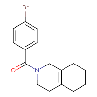 Chemical structure of 2-(4-bromobenzoyl)-1,2,3,4,5,6,7,8-octahydroisoquinoline - CSSB02222077129