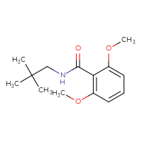 Chemical structure of N-(2,2-dimethylpropyl)-2,6-dimethoxybenzamide - CSSB00047967489