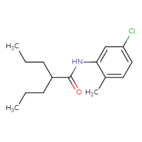 Chemical structure of N-(5-chloro-2-methylphenyl)-2-propylpentanamide - CSSB00103870857