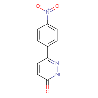 Chemical structure of 6-(4-nitrophenyl)-2,3-dihydropyridazin-3-one - CSSB00000352830