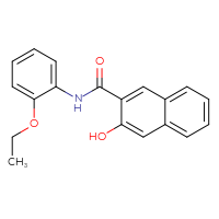 Chemical structure of N-(2-ethoxyphenyl)-3-hydroxynaphthalene-2-carboxamide - CSSB00000056430
