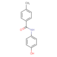 Chemical structure of N-(4-hydroxyphenyl)-4-methylbenzamide - CSSB00015207182