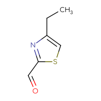 Chemical structure of 4-ethyl-1,3-thiazole-2-carbaldehyde - CSSB00011775428