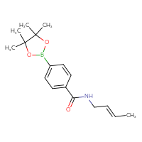 Chemical structure of N-[(2E)-but-2-en-1-yl]-4-(4,4,5,5-tetramethyl-1,3,2-dioxaborolan-2-yl)benzamide - CSSB02519414230