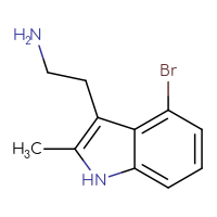 Chemical structure of 2-(4-bromo-2-methyl-1H-indol-3-yl)ethan-1-amine - CSSB00116297446