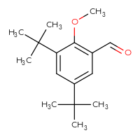 Chemical structure of 3,5-di-tert-butyl-2-methoxybenzaldehyde - CSSB00000016267