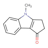 Chemical structure of 4-methyl-1H,2H,3H,4H-cyclopenta[b]indol-1-one - CSSB00000091013