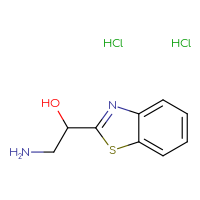 Chemical structure of 2-amino-1-(1,3-benzothiazol-2-yl)ethan-1-ol dihydrochloride - CSSB06744473468