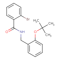 Chemical structure of 2-bromo-N-{[2-(tert-butoxy)phenyl]methyl}benzamide - CSSB02122063349