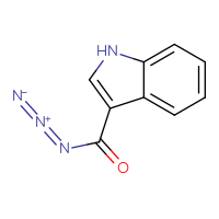 Chemical structure of 1H-indole-3-carbonyl azide - CSSB00010395807