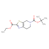 Chemical structure of 5-tert-butyl 2-ethyl 4H,5H,6H,7H-[1,3]thiazolo[5,4-c]pyridine-2,5-dicarboxylate - CSSB00010235581