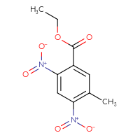 Chemical structure of ethyl 5-methyl-2,4-dinitrobenzoate - CSSB00102422951