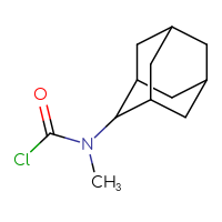 Chemical structure of N-(adamantan-2-yl)-N-methylcarbamoyl chloride - CSSB02135248051