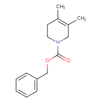 Chemical structure of benzyl 4,5-dimethyl-1,2,3,6-tetrahydropyridine-1-carboxylate - CSSB00015780066
