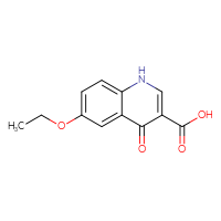 Chemical structure of 6-ethoxy-4-oxo-1,4-dihydroquinoline-3-carboxylic acid - CSSB00000347787