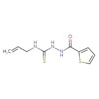 Chemical structure of N-{[(prop-2-en-1-yl)carbamothioyl]amino}thiophene-2-carboxamide - CSSB00000003231