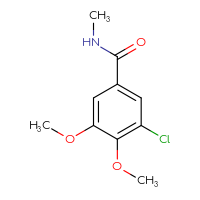 Chemical structure of 3-chloro-4,5-dimethoxy-N-methylbenzamide - CSSB00000154999