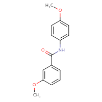 Chemical structure of 3-methoxy-N-(4-methoxyphenyl)benzamide - CSSB00026316485