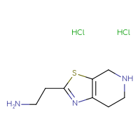 Chemical structure of 2-{4H,5H,6H,7H-[1,3]thiazolo[5,4-c]pyridin-2-yl}ethan-1-amine dihydrochloride - CSSB20963527085