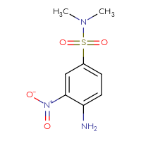 Chemical structure of 4-amino-N,N-dimethyl-3-nitrobenzene-1-sulfonamide - CSSB00000291894