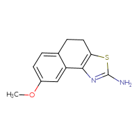 Chemical structure of 8-methoxy-4H,5H-naphtho[1,2-d][1,3]thiazol-2-amine - CSSB00006003929