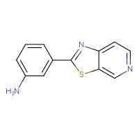Chemical structure of 3-{[1,3]thiazolo[5,4-c]pyridin-2-yl}aniline - CSSB00010244847