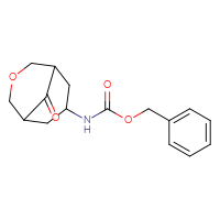 Chemical structure of benzyl N-{9-oxo-3-oxabicyclo[3.3.1]nonan-7-yl}carbamate - CSSB02516997009
