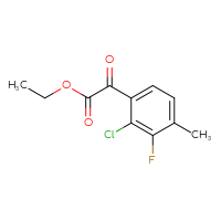 Chemical structure of ethyl 2-(2-chloro-3-fluoro-4-methylphenyl)-2-oxoacetate - CSSB00051701255
