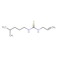 Chemical structure of 1-(4-methylpentyl)-3-(prop-2-en-1-yl)thiourea - CSSB00019584104