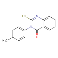 Chemical structure of 3-(4-methylphenyl)-2-sulfanyl-3,4-dihydroquinazolin-4-one - CSSB00000681199