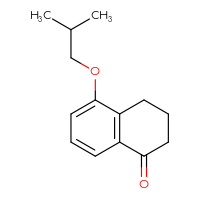 Chemical structure of 5-(2-methylpropoxy)-1,2,3,4-tetrahydronaphthalen-1-one - CSSB00012290088