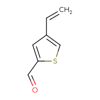 Chemical structure of 4-ethenylthiophene-2-carbaldehyde - CSSB00015645933