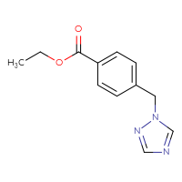 Chemical structure of ethyl 4-[(1H-1,2,4-triazol-1-yl)methyl]benzoate - CSSB00103387586