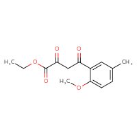 Chemical structure of ethyl 4-(2-methoxy-5-methylphenyl)-2,4-dioxobutanoate - CSSB00000648823