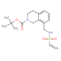 Chemical structure of tert-butyl 8-(ethenesulfonamidomethyl)-1,2,3,4-tetrahydroisoquinoline-2-carboxylate - CSSB21332074241