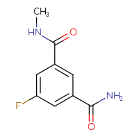 Chemical structure of 5-fluoro-N1-methylbenzene-1,3-dicarboxamide - CSSB02283620407