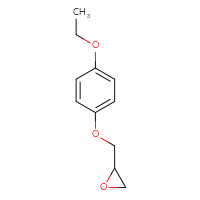 Chemical structure of 2-[(4-ethoxyphenoxy)methyl]oxirane - CSSB00000211830