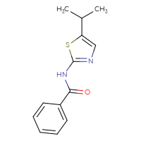Chemical structure of N-[5-(propan-2-yl)-1,3-thiazol-2-yl]benzamide - CSSB00103368437