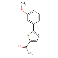 Chemical structure of 1-[5-(3-methoxyphenyl)thiophen-2-yl]ethan-1-one - CSSB00010176227